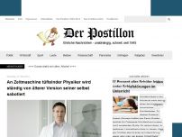 Bild zum Artikel: An Zeitmaschine tüftelnder Physiker wird ständig von älterer Version seiner selbst sabotiert