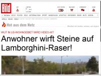 Bild zum Artikel: Anwohner wirft Steine auf Lamborghini-Raser!