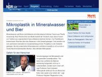 Bild zum Artikel: Mikroplastik in Mineralwasser und Bier