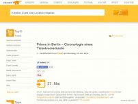 Bild zum Artikel: Prince in Berlin – Chronologie eines Ticketvorverkaufs