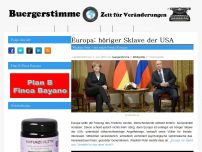 Bild zum Artikel: Europa: höriger Sklave der USA