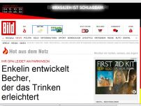 Bild zum Artikel: Opa leidet an Parkinson - Enkelin entwickelt kleckersicheren Becher