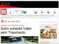 Bild zum Artikel: Überraschung zum Geburtstag - Sohn schenkt Vater sein Traumauto