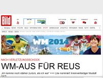 Bild zum Artikel: Nach Verletzungsschock - Reus nicht mit nach Brasilien