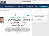 Bild zum Artikel: Teammanager Bierhoff: „Werden nicht lamentieren“