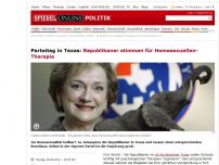 Bild zum Artikel: Parteitag in Texas: Republikaner stimmen für Homosexuellen-Therapie