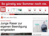 Bild zum Artikel: Schock-Therapie - Junge Raser zur eigenen Beerdigung eingeladen