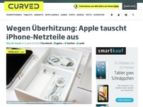 Bild zum Artikel: Wegen Überhitzung: Apple ruft iPhone-Netzteile zurück