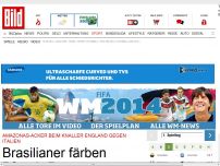 Bild zum Artikel: England gegen Italien - Brasilianer färben Pfusch-Rasen grün