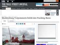 Bild zum Artikel: Mecklenburg-Vorpommern bricht den Fracking-Bann