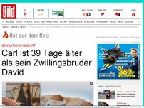 Bild zum Artikel: Carl ist 39 Tage jünger als sein Zwillingsbruder David