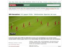 Bild zum Artikel: WM-Sensation: 0:2 gegen Chile - Weltmeister Spanien ist raus