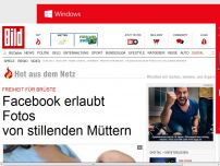 Bild zum Artikel: Freiheit für Brüste - Facebook erlaubt Fotos von stillenden Müttern