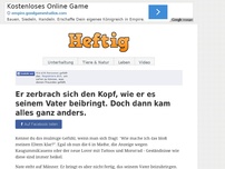 Bild zum Artikel: Er zerbrach sich den Kopf, wie er es seinem Vater beibringt. Doch dann kam alles ganz anders.