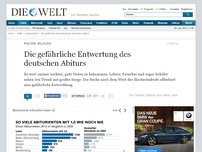 Bild zum Artikel: Bildung: Die gefährliche Entwertung des deutschen Abiturs