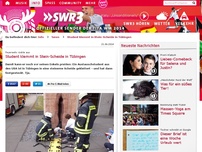 Bild zum Artikel: Student klemmt in Stein-Scheide in Tübingen