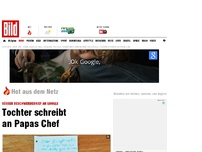 Bild zum Artikel: Süße Beschwerdebrief - Tochter schreibt an Papas Chef