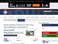 Bild zum Artikel: Metall in Keksen bei Aldi gesichtet? (Kein Fake) Öffentlicher Warenrückruf!