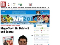 Bild zum Artikel: So lacht das Netz - Mega-Spott für Balotelli und Suarez