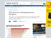 Bild zum Artikel: Geldanlage: IWF plant neue Enteignungsrunde für Sparer