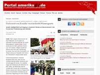 Bild zum Artikel: Parlament von Ecuador verabschiedet Wassergesetz