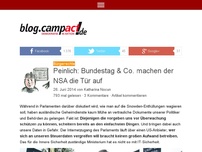 Bild zum Artikel: Peinlich: Bundestag & Co. machen der NSA die Tür auf