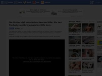Bild zum Artikel: Die Mutter rief ununterbrochen um Hilfe. Bis den Tierbabys endlich jemand zu Hilfe kam. 0 RANDOMNESS