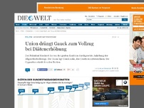 Bild zum Artikel: Bundespräsident: Union drängt Gauck zum Vollzug bei Diätenerhöhung