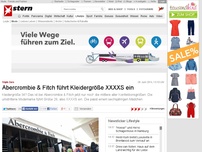 Bild zum Artikel: Triple Zero: Abercrombie & Fitch führt Kleidergröße XXXXS ein