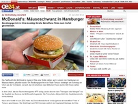 Bild zum Artikel: McDonald's: Mäuseschwanz in Hamburger