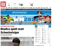 Bild zum Artikel: Rotation im Mittelfeld - Khedira statt Schweini