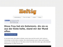 Bild zum Artikel: Diese Frau hat ein Geheimnis. Als sie es aus der Kiste holte, stand mir der Mund offen.