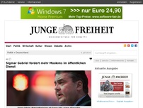 Bild zum Artikel: Sigmar Gabriel fordert mehr Moslems im öffentlichen Dienst