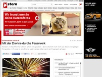 Bild zum Artikel: Atemberaubender YouTube-Hit: Mit der Drohne durchs Feuerwerk