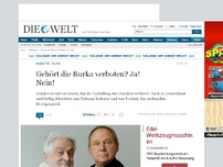 Bild zum Artikel: Islam: Gehört die Burka verboten? Ja! Nein!