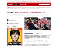 Bild zum Artikel: Umfrage: Deutsche wollen größere Unabhängigkeit von den USA