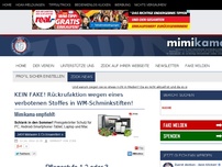 Bild zum Artikel: KEIN FAKE! Rückrufaktion wegen eines verbotenen Stoffes in WM-Schminkstiften!