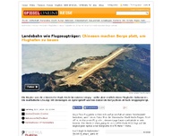 Bild zum Artikel: Landebahn wie Flugzeugträger: Chinesen machen Berge platt, um Flughafen zu bauen