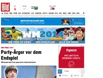 Bild zum Artikel: Im deutschen Quartier - Party-Ärger vor dem Finale