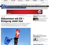 Bild zum Artikel: Fremde Richter: Abkommen mit EU - Einigung steht bevor