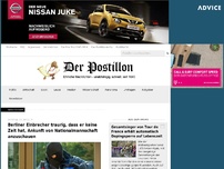 Bild zum Artikel: Berliner Einbrecher traurig, dass er keine Zeit hat, Ankunft von Nationalmannschaft anzuschauen