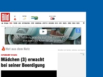 Bild zum Artikel: Aufgebahrt im Sarg - Mädchen (3) erwacht bei ihrer Beerdigung