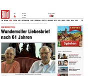 Bild zum Artikel: Zum Hochzeitstag - Wundervoller Liebesbrief nach 61 Jahren