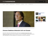 Bild zum Artikel: Grassers Badehose distanziert sich von Grasser