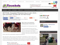 Bild zum Artikel: PETITION: Düsseldorf Rheinkirmes im Jahr 2014 – Die stummen Schreie der Kirmes-Ponys
