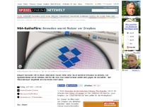 Bild zum Artikel: NSA-Spähaffäre: Snowden warnt Nutzer vor Dropbox