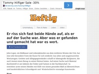 Bild zum Artikel: Er riss sich fast beide Hände auf, als er auf der Suche war. Aber was er gefunden und gemacht hat, war es wert.