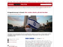 Bild zum Artikel: Kriegsstimmung in Israel: Wer anders denkt, gilt als Verräter