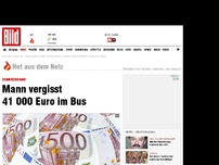 Bild zum Artikel: Demenzkrank! - Mann vergisst 41 000 Euro im Bus