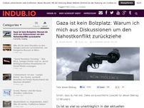 Bild zum Artikel: Gaza ist kein Bolzplatz: Warum ich mich aus Diskussionen um den Nahostkonflikt zurückziehe